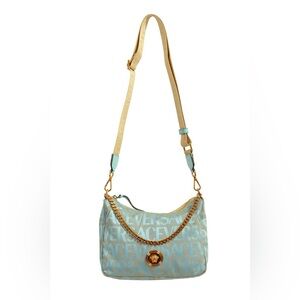 New Authentic Versace Blue Chain Shoulder Bag